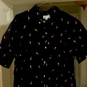Last run pineapple dress shirt
